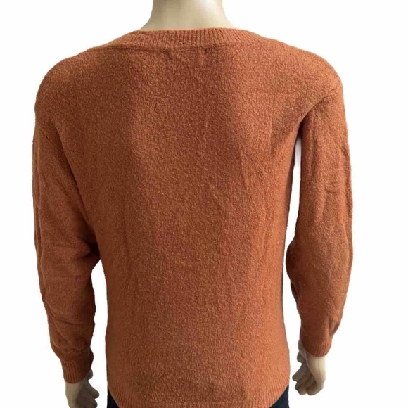 Urban Outfitters V Neck Orange Brown Sweater Women Ladies XS Mint - Picture 3 of 5